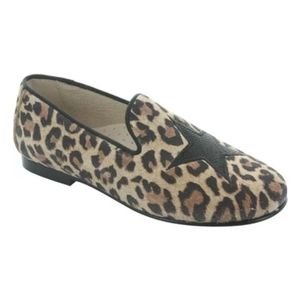 Hoo Shoes Esther Star Smoking Shoe, Leopard